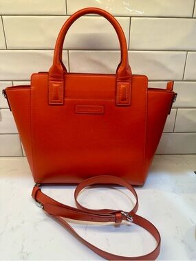 Vera Bradley Poppy Red Satchel with Crossbody Strap